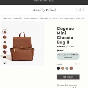 Freshly Picked mini diaper bag backpack